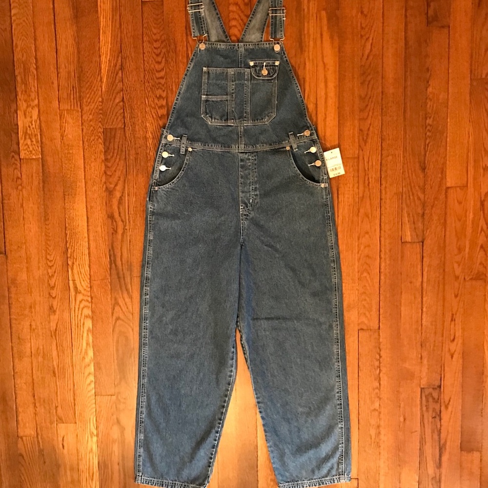 Arizona Jean Company Junior Women Denim Overalls 32” Waist / Short